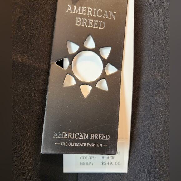 New Black Embroidered Men's Shirt Formal Party Button Up Dress Shirt L - Picture 3 of 10